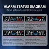 Tire Pressures Monitoring System with 4 Sensors Real-Time Pressure Monitor with Solar Charge and USB LCD Display for Cars SUVs Trailer & Light Trucks (External)