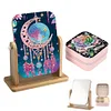 (US Local)DIY Dream Catcher Diamond Painting Kit Rotatable Mirror Diamond Art Jewelry Box