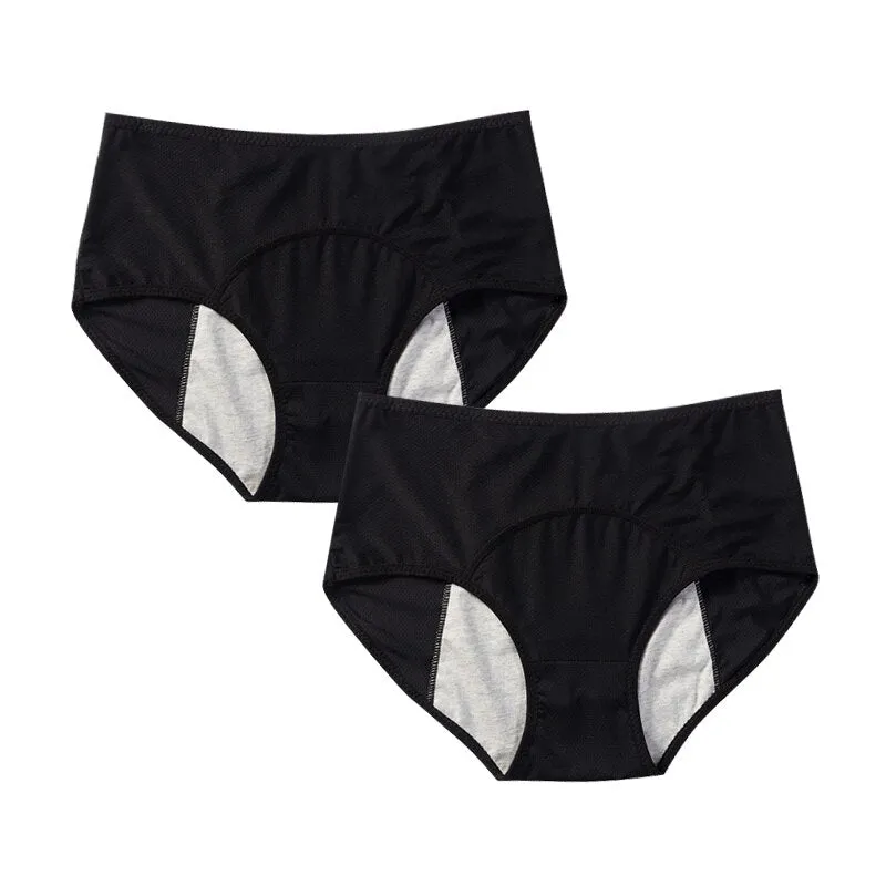 Menstrual Panties Women Sexy Pants Leak Proof Incontinence Underwear Period Proof Cotton High Waist Warm Female Briefs 2/3PCS