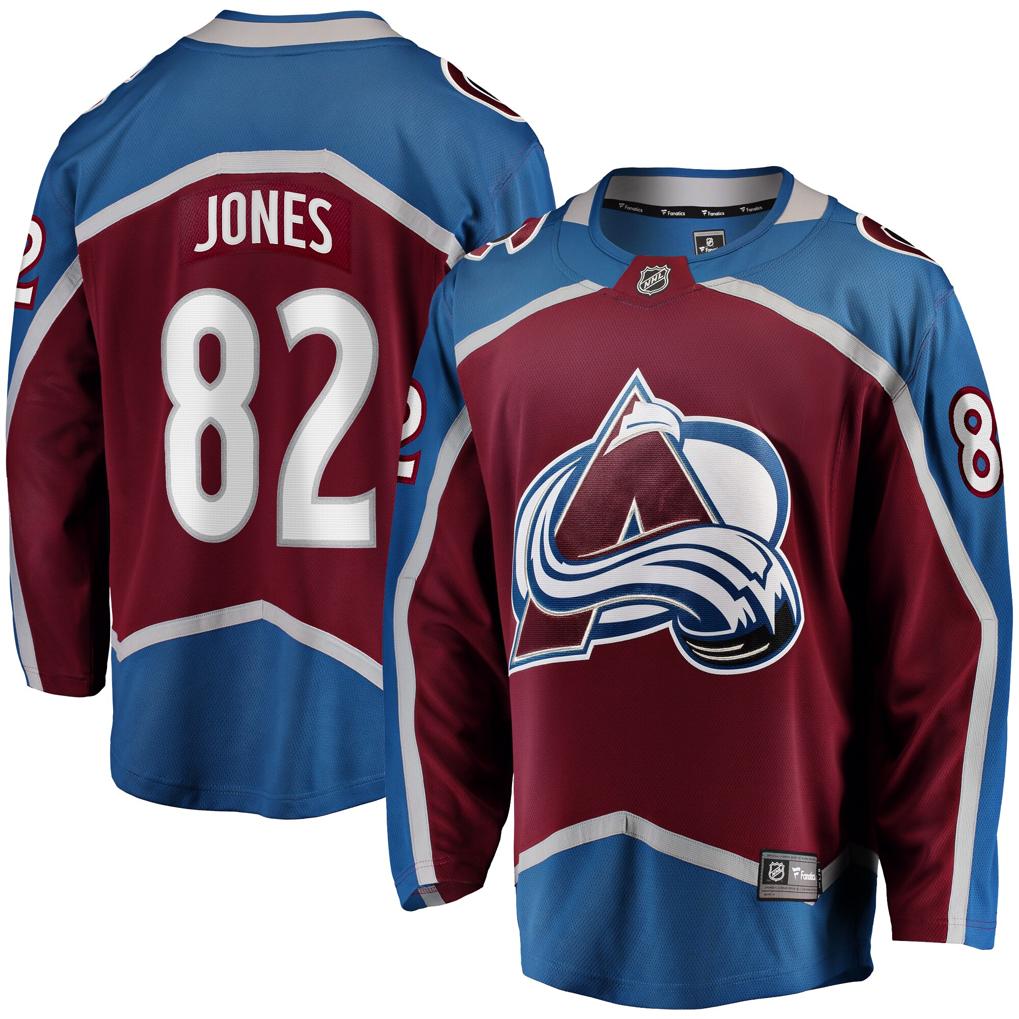 Caleb Jones Colorado Avalanche Fanatics Home Premier Breakaway   Jersey – Maroon mysite