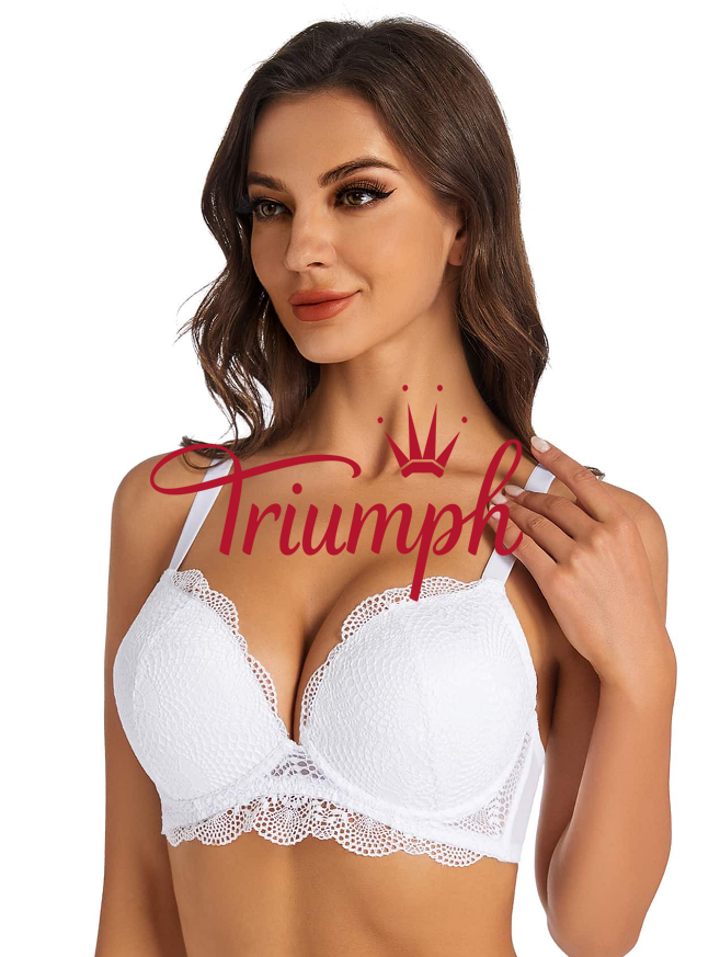 Triumph - 3 kusy 🔥Sexy čipkovaná push-up dámska podprsenka