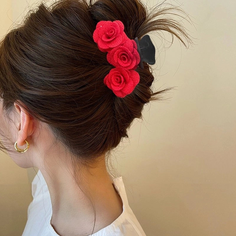 Sweet Women’s Rose Plastic Hair Claws