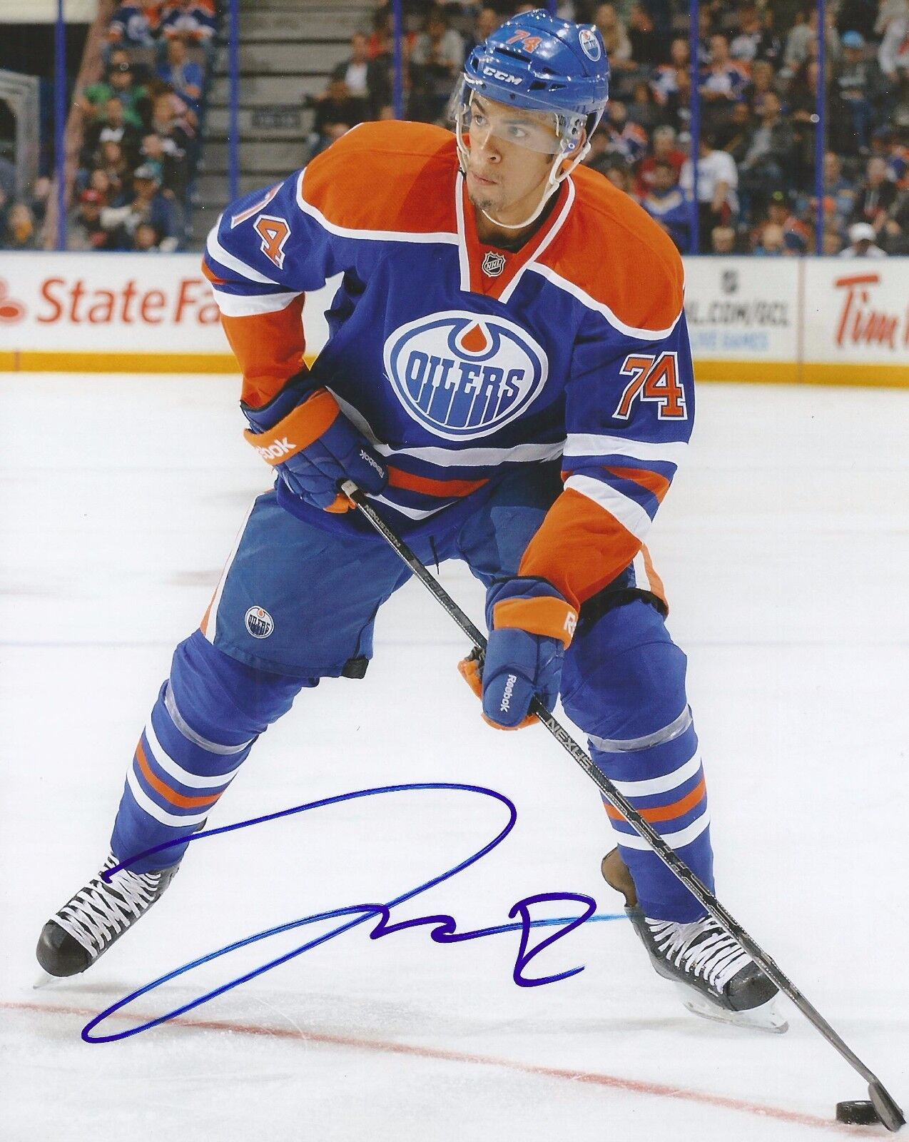 DARNELL NURSE SIGNED EDMONTON OILERS 8x10 Photo Poster painting #2 w/COA