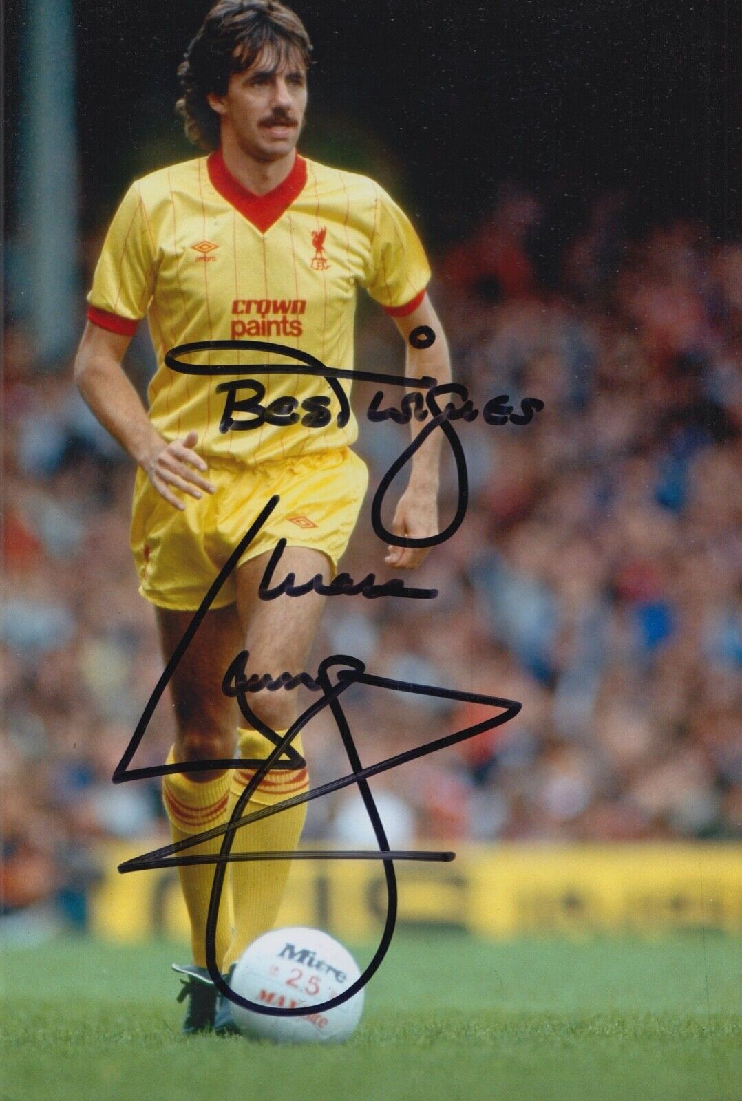 MARK LAWRENSON HAND SIGNED 12X8 Photo Poster painting LIVERPOOL AUTOGRAPH FOOTBALL 1