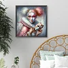 White Powder Clown-Full Round Diamond Painting 40*40CM