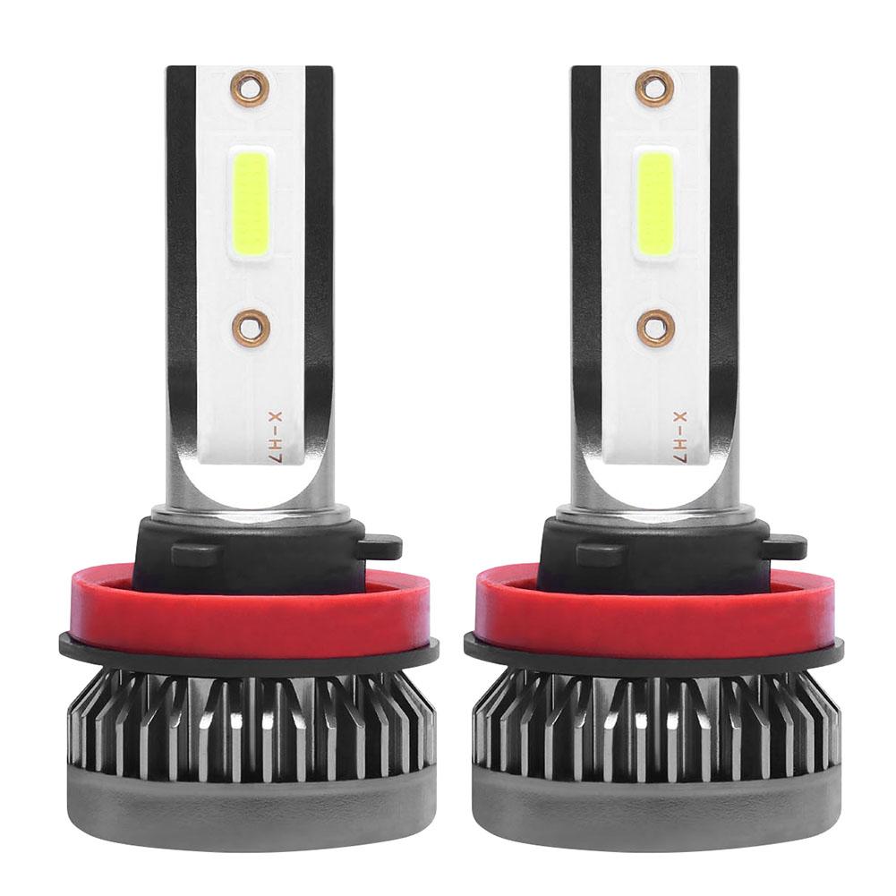 

2x Mini LED Car Headlight Bulbs 6000LM 36W DoB Chip Auto Headlamp Fog Lamp, H11, 501 Original