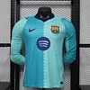 Joyfball 2026/2027 Player Version Long Sleeve Barcelona Third Away Football Jersey 1:1 Thai Quality（The player version jersey is a bit tight, please pay attention to the size selection）