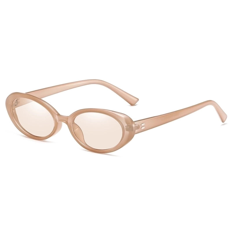 Commute Leopard Ac Oval Frame Full Frame Women's Sunglasses