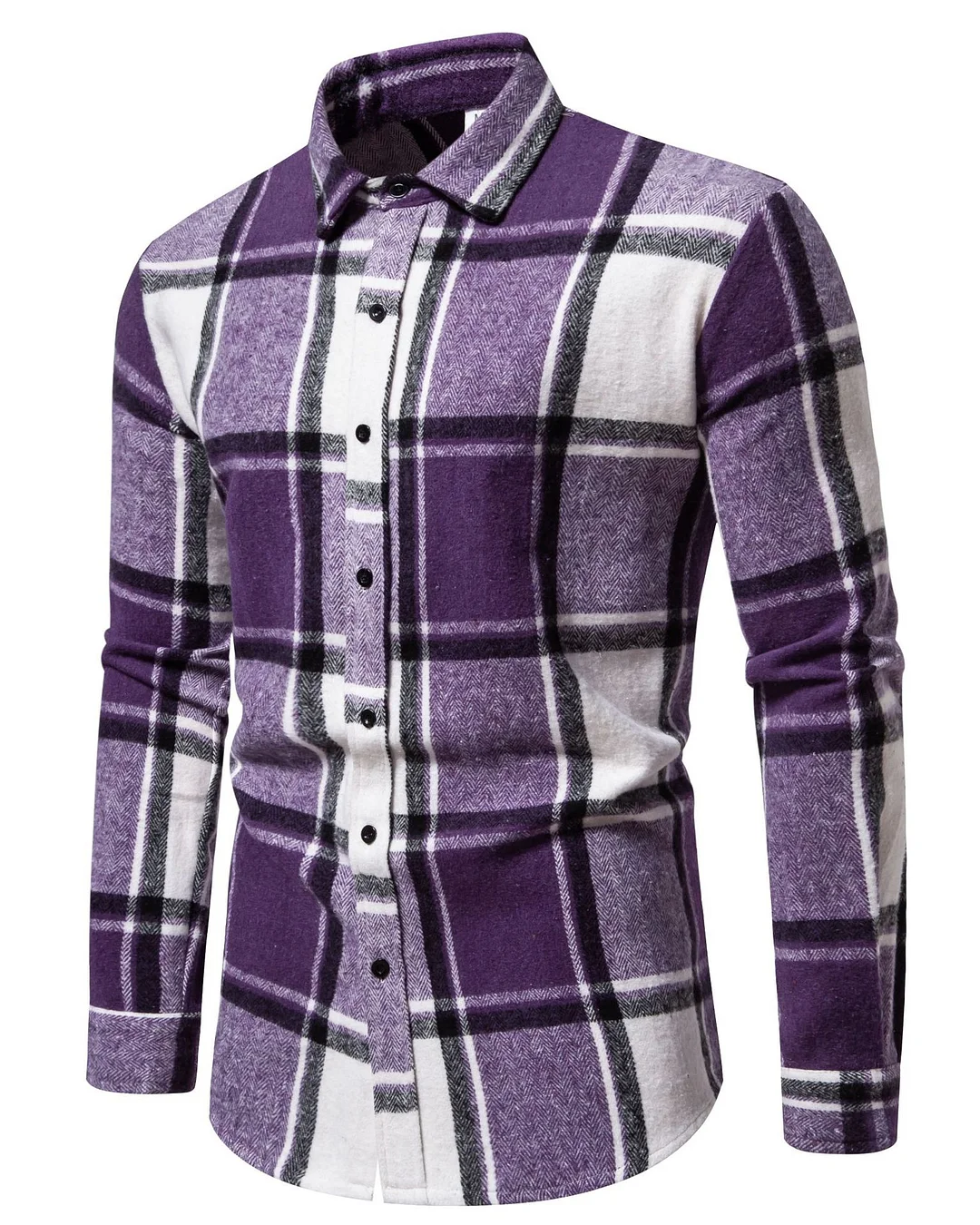 Men's Classic Check Long Sleeve Shirt 0209
