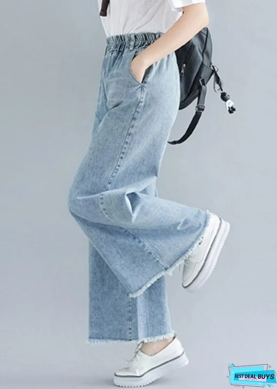 Women's Elastic Waist Wide Leg Pants