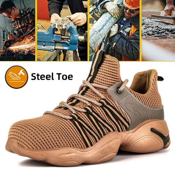 Newest Men Work Safety Steel Toe Shoes