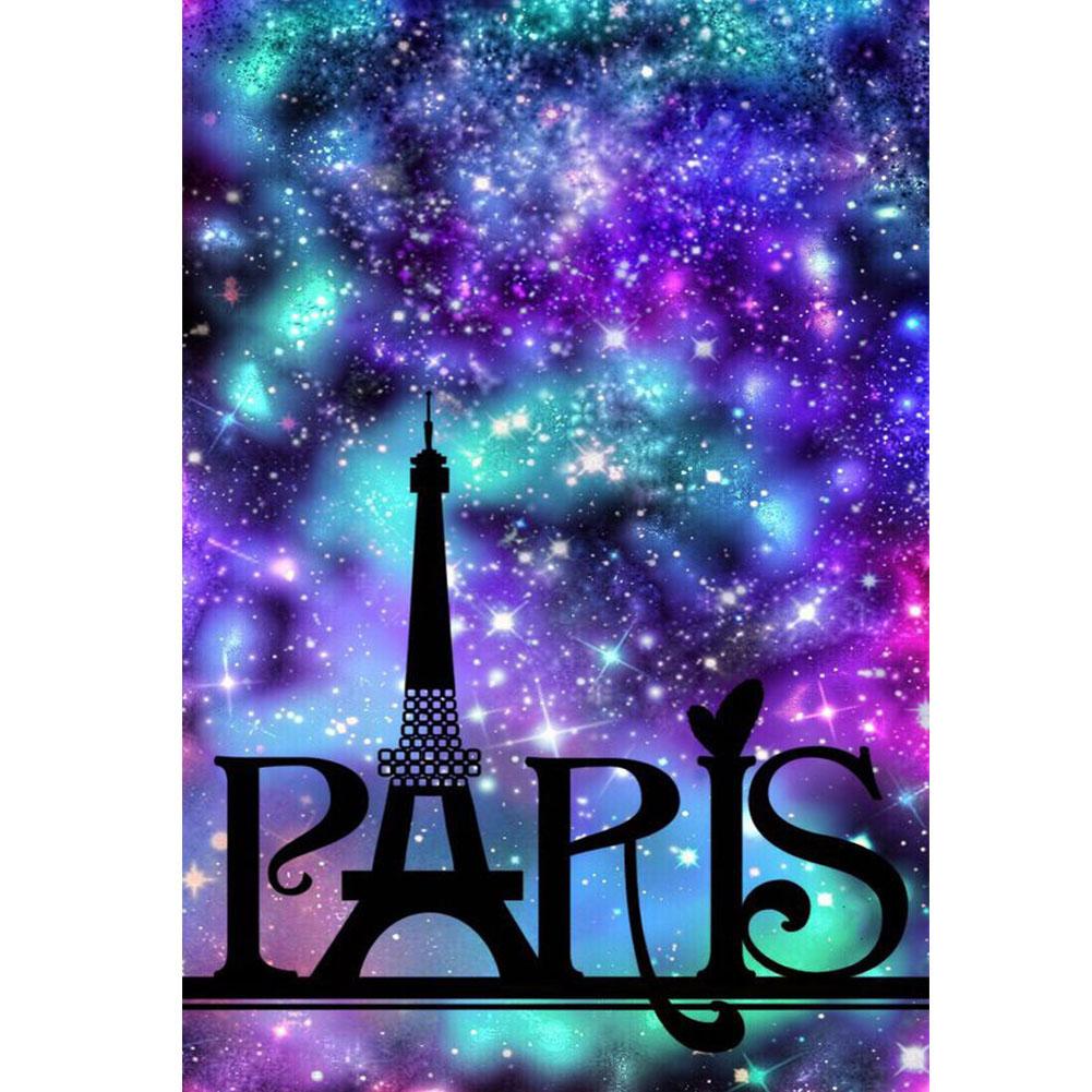

30*40CM - Starry Sky Words - Round Drill Diamond Painting, 501 Original
