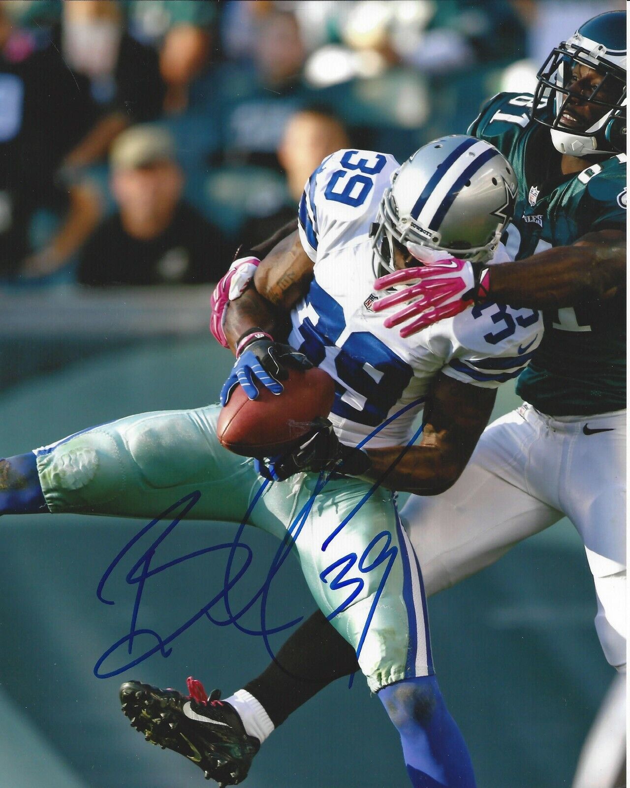 Brandon Carr Autographed 8x10 Dallas CowboysB278