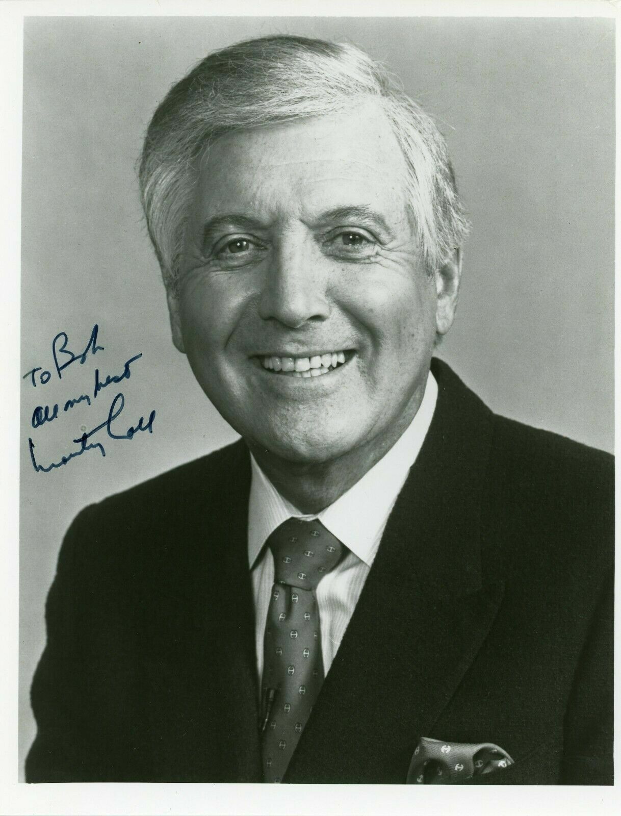 Monty Hall Signed 8x10 JSA COA Autograph Photo Poster painting Let'S Make A Deal