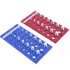 28Pcs Upgrade Nut and Bolt Thread Checker Includes 14 Imperial and 14 Metric Threads Wall-Mountable Bolt Size Finder with 304 Stainless Steel Pins for Screw Nut Bolt Size Finder Classification