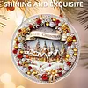Christmas Snowy Landscape Acrylic DIY Diamond Painting Hanging Pendant