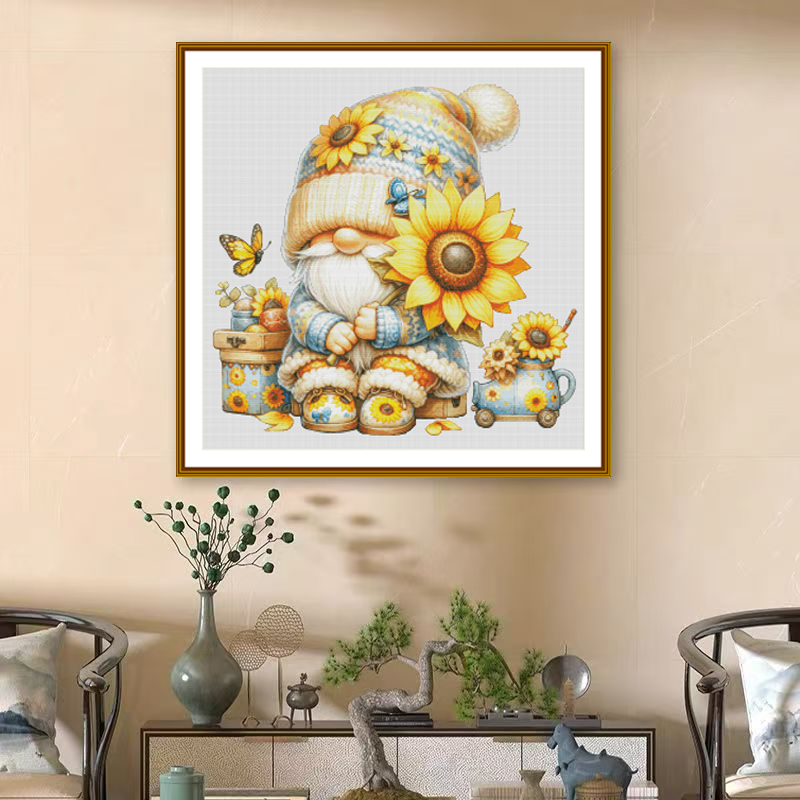 1set DIY Printed Cross Stitch Kit [ZZ6304-sun Dwarfs] Cross Stitch Kit Painting Fairy Cross Stitch