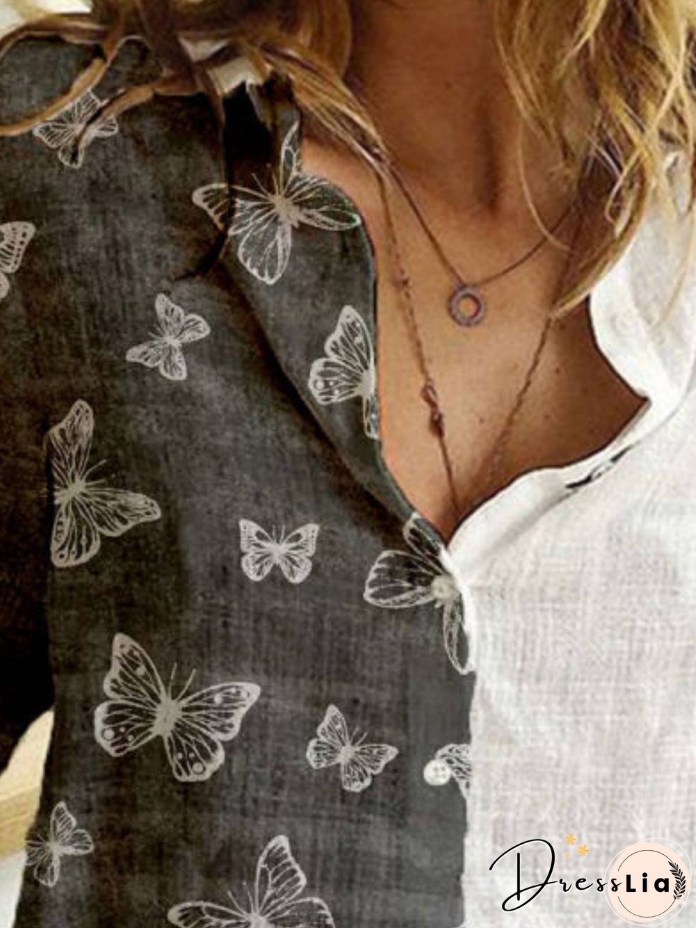 Printed Casual Long Sleeve Tops