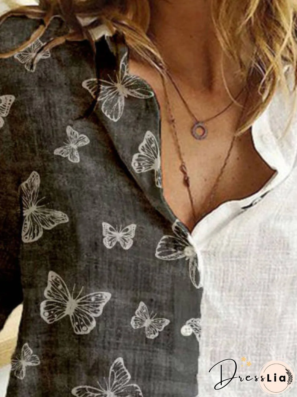 Printed Casual Long Sleeve Tops