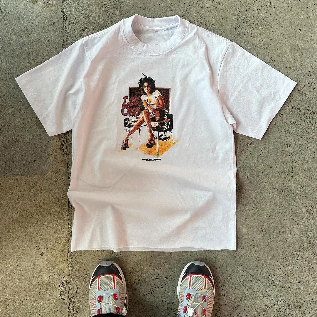 Lauryn Hill Lost Ones Print Short Sleeve T-Shirt