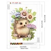 >SALE<5D DIY Partial Special Shaped Drill Diamond Painting Hedgehogs Kit Decor 30x40cm