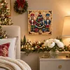 (20x20cm)Nutcrackers DIY Pearl Painting Art With Inner Wooden Framed Kit