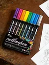 Dual Line Outline Markers with Shimmering Effect Sparkle Doodle Shimmer Marker Drawing Pens for Journaling Coloring Art Planning Supplies