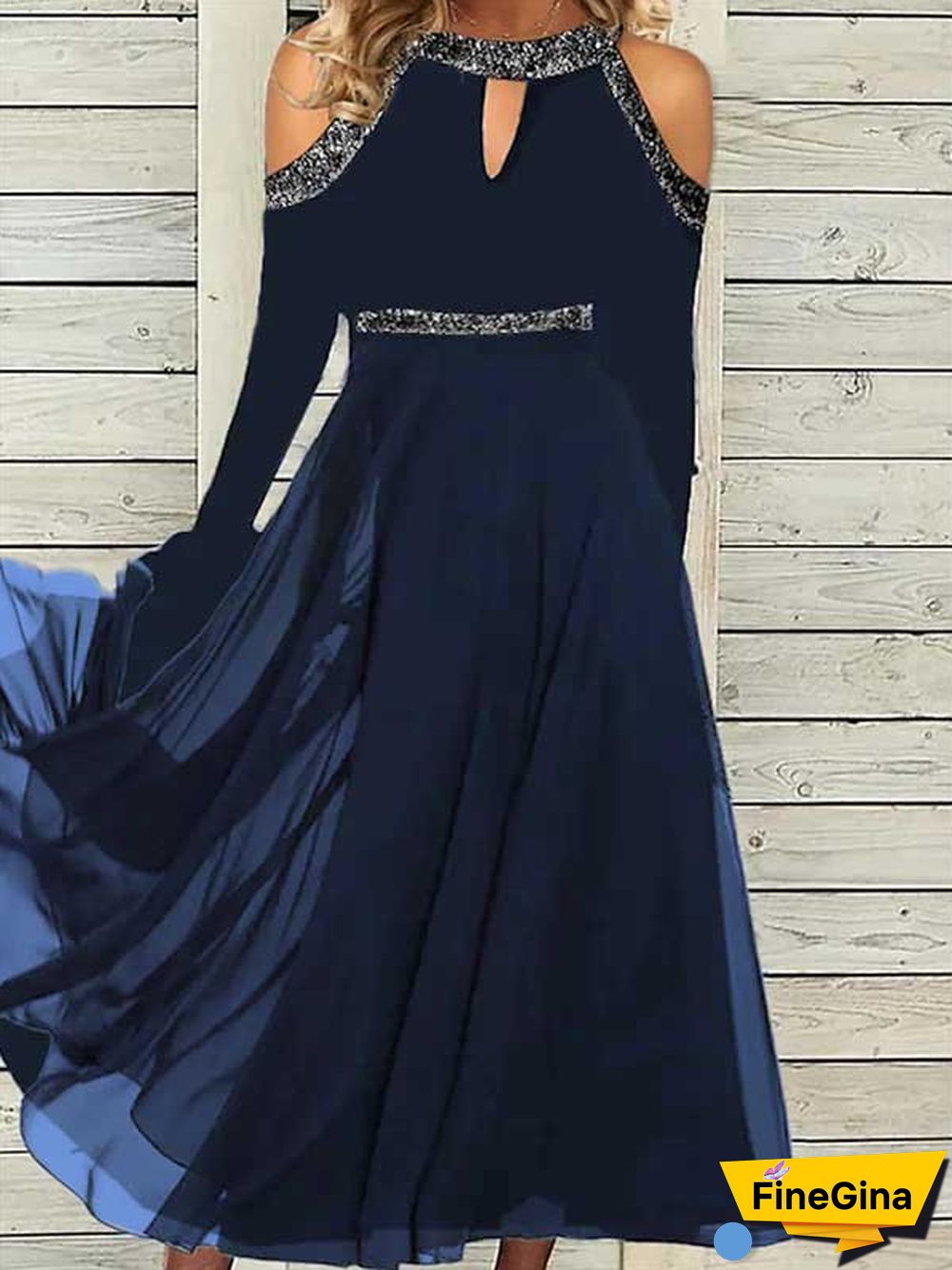 Casual Crew Neck Plain Dresses