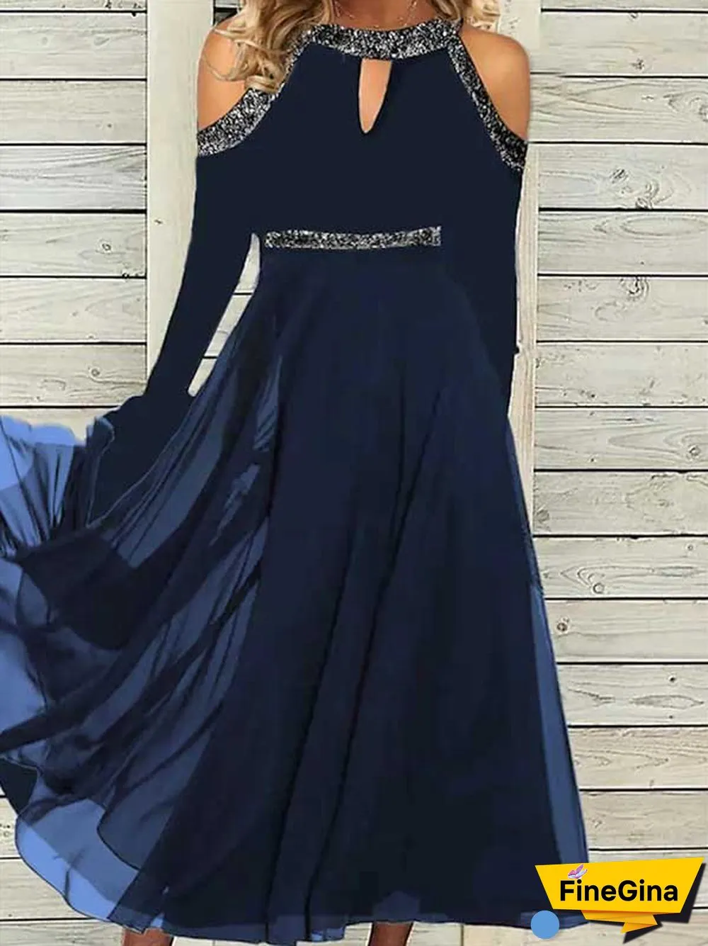 Casual Crew Neck Plain Dresses