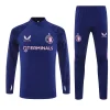 25/26 Feyenoord navy blue with pink Half-Zip Training Jacket Set