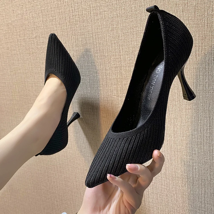 Pointed  High Heels Women's Shoes Women's Solid Color  High Heels  1688 Stunahome.com