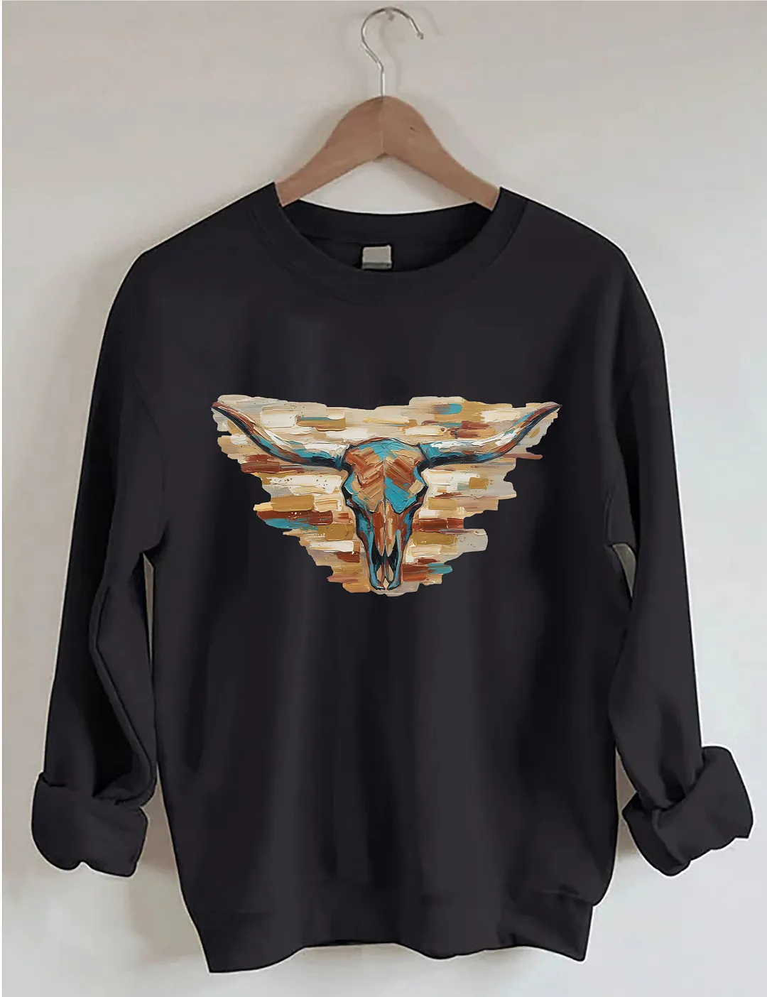 Longhorn Cow Sweatshirt