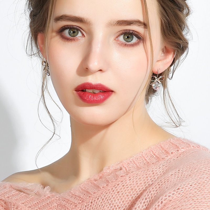 Gorgeous Bow Gold Tassel Earrings For