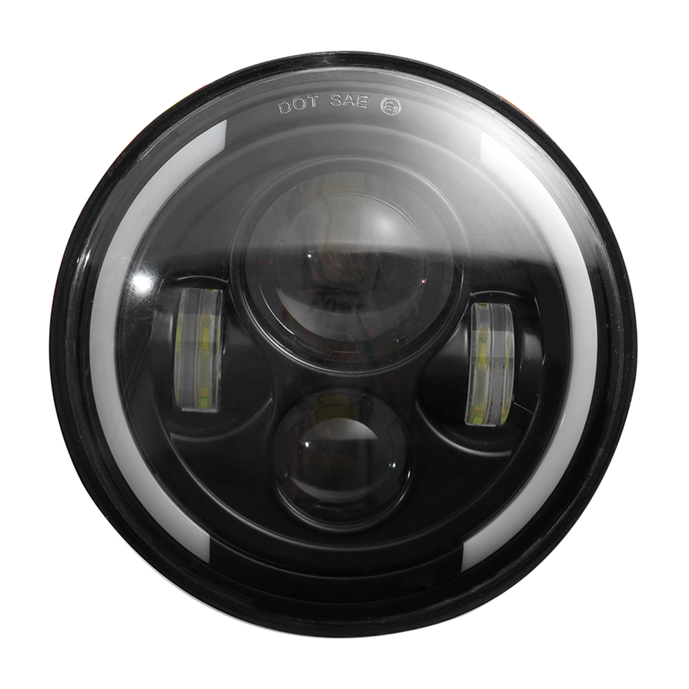 

7 inch LED Headlight w/ High Low Beam DRL Turn Signal for Jeep Wrangler CJ, 501 Original