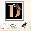 Diamond Painting-DIY Full Round Drill Letter D