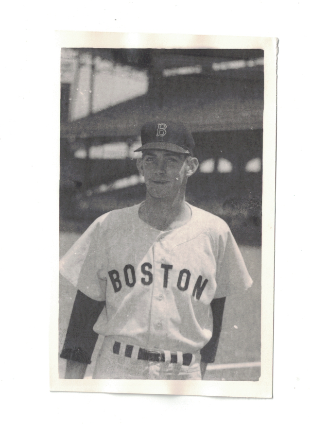 Tom Borland Boston Red Sox Vintage Baseball Postcard Size Photo Poster painting RH1