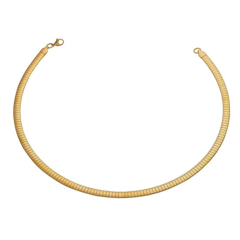 Basic Modern Style Classic Style Geometric Titanium Steel Plating Choker