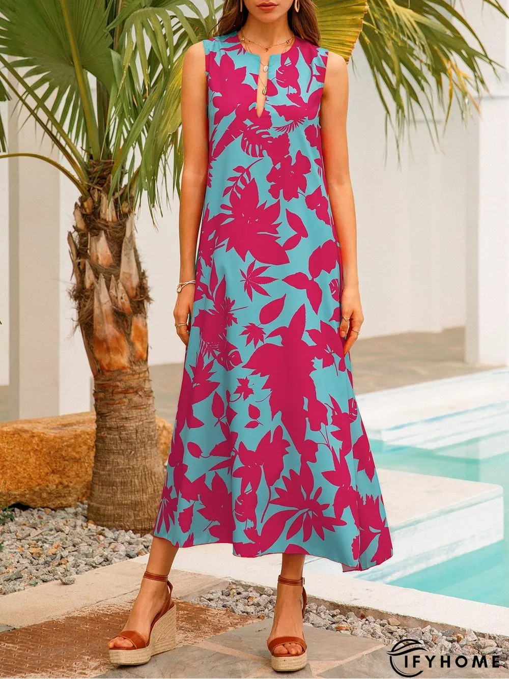 Casual Sleeveless Weaving Dress | IFYHOME