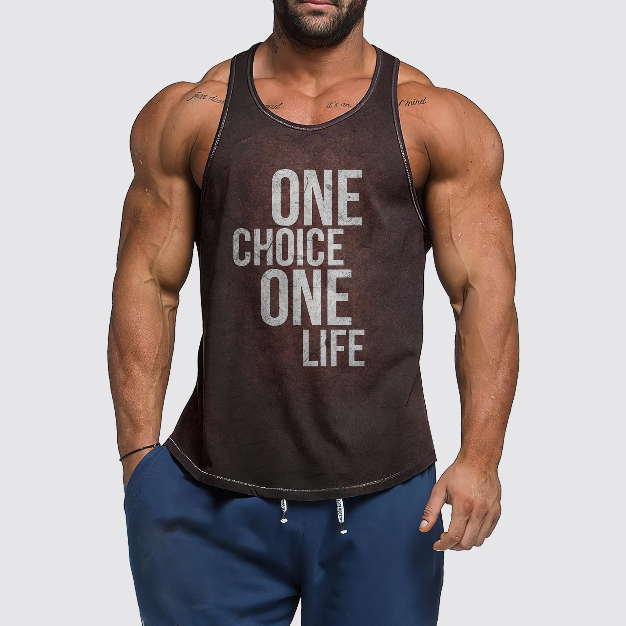 Ultimate Gym Tank Top for Men: Stay Cool and Comfy During Intense Workouts- AA06168