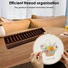 (US Only)Wooden Bobbin Set with Animal Shapes for DIY Sewing Storage Tool (Cat)