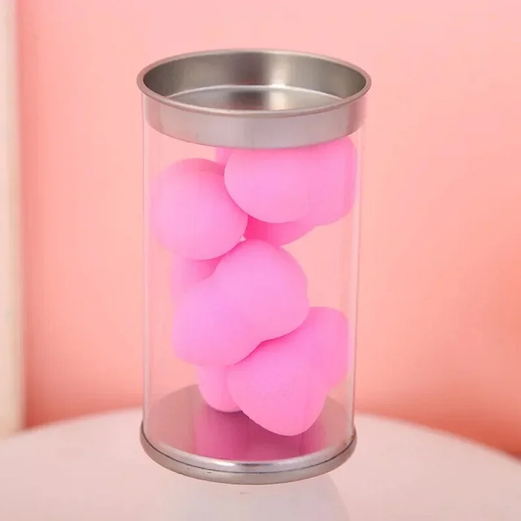 7PCS Mini Makeup Sponge Beauty Egg Face Cosmetic Powder Puff for Foundation Cream Concealer MakeUp Blender Tool with Storage Box