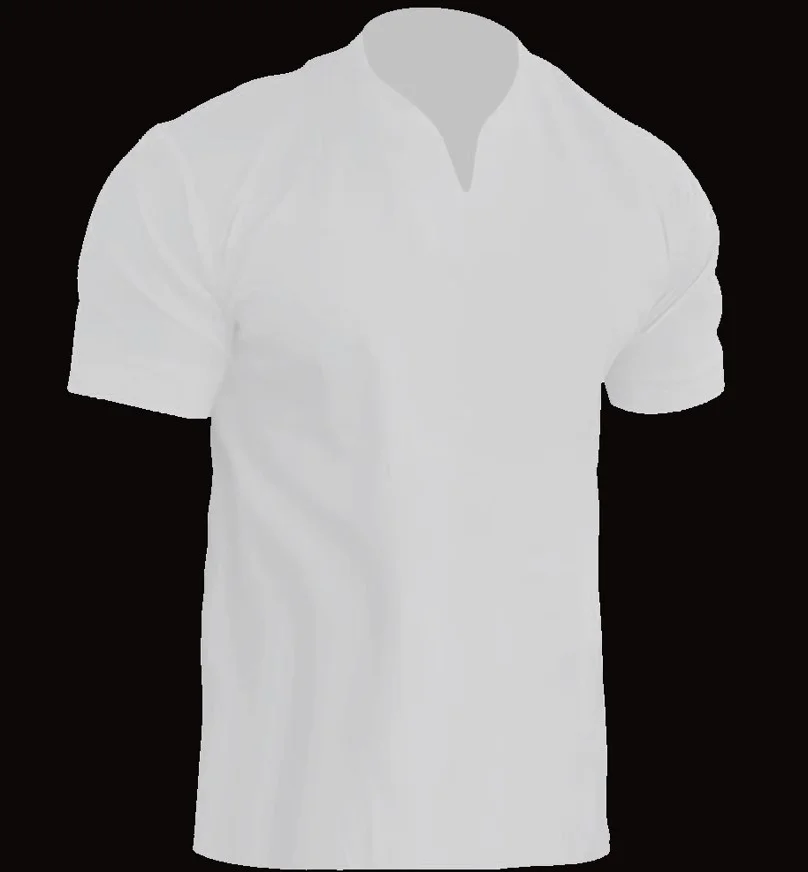 Uveng Uveng Men's Fitness Plus-Size Sports T-Shirt Men's Elastic Cotton Pocket Short-Sleeved Summer V-Neck Polo Shirt
