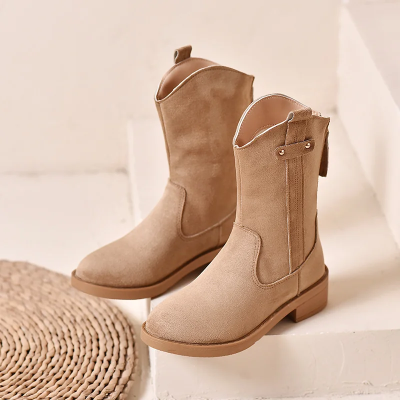 Churchf Churchf Size Vintage Knight Short Boots Fall 2024 New Thick Heel Commuter Martin Western Cowboy Boots For Women