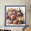 (Counted/Stamped) Flower Candle Lights-11CT Cross Stitch 40*40cm/15.75*15.75in