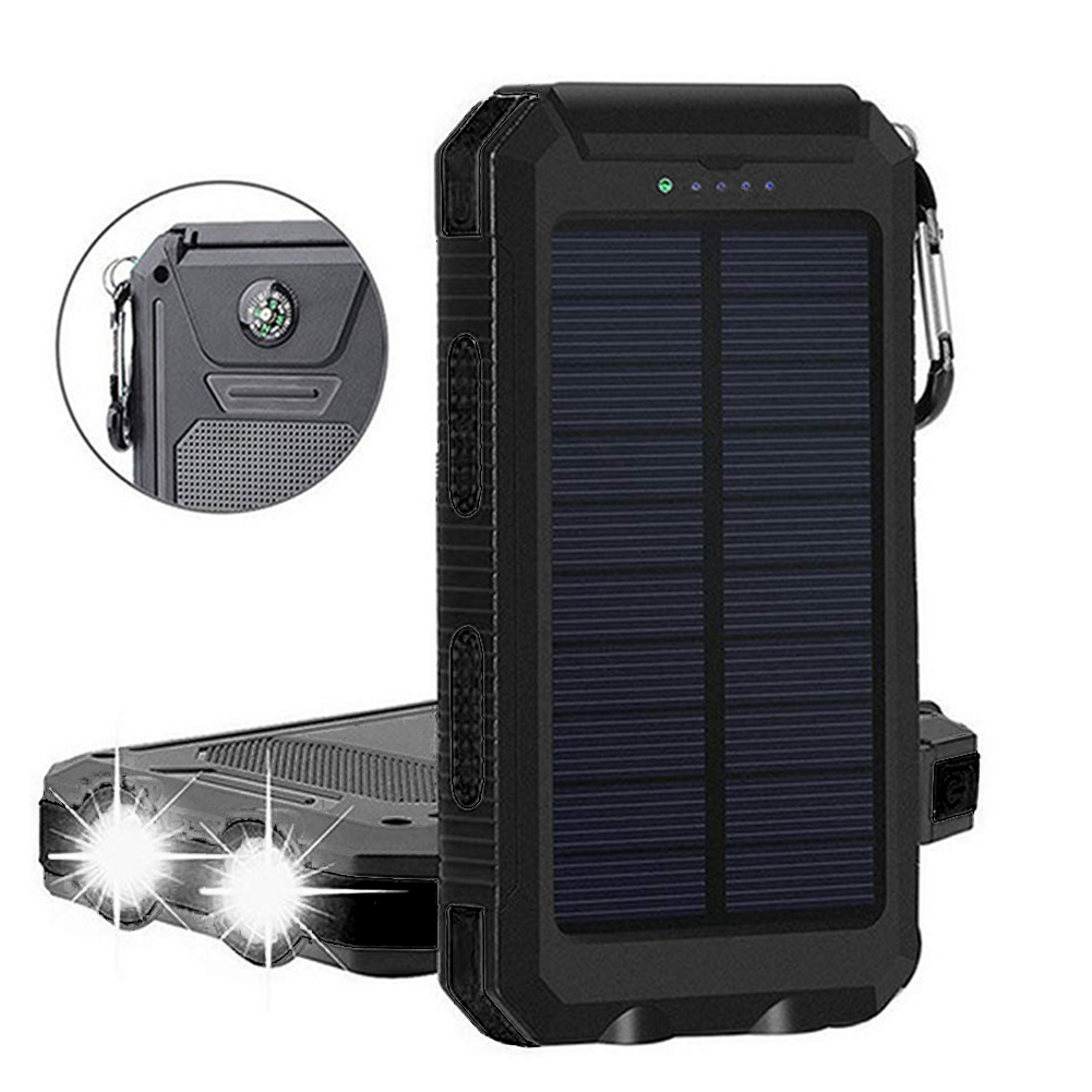 

Solar Power Bank LED Outdoor Travel Emergency External Battery Charger, 3000mah, 501 Original