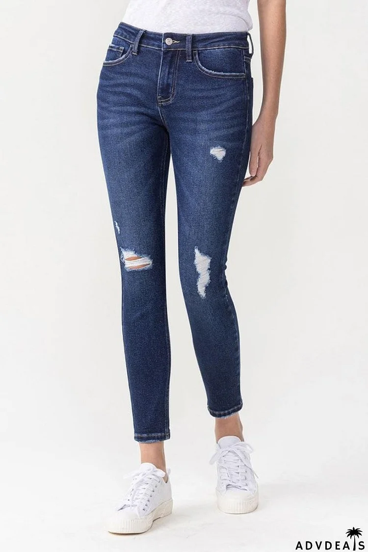 Lovervet Full Size Chelsea Midrise Crop Skinny Jeans
