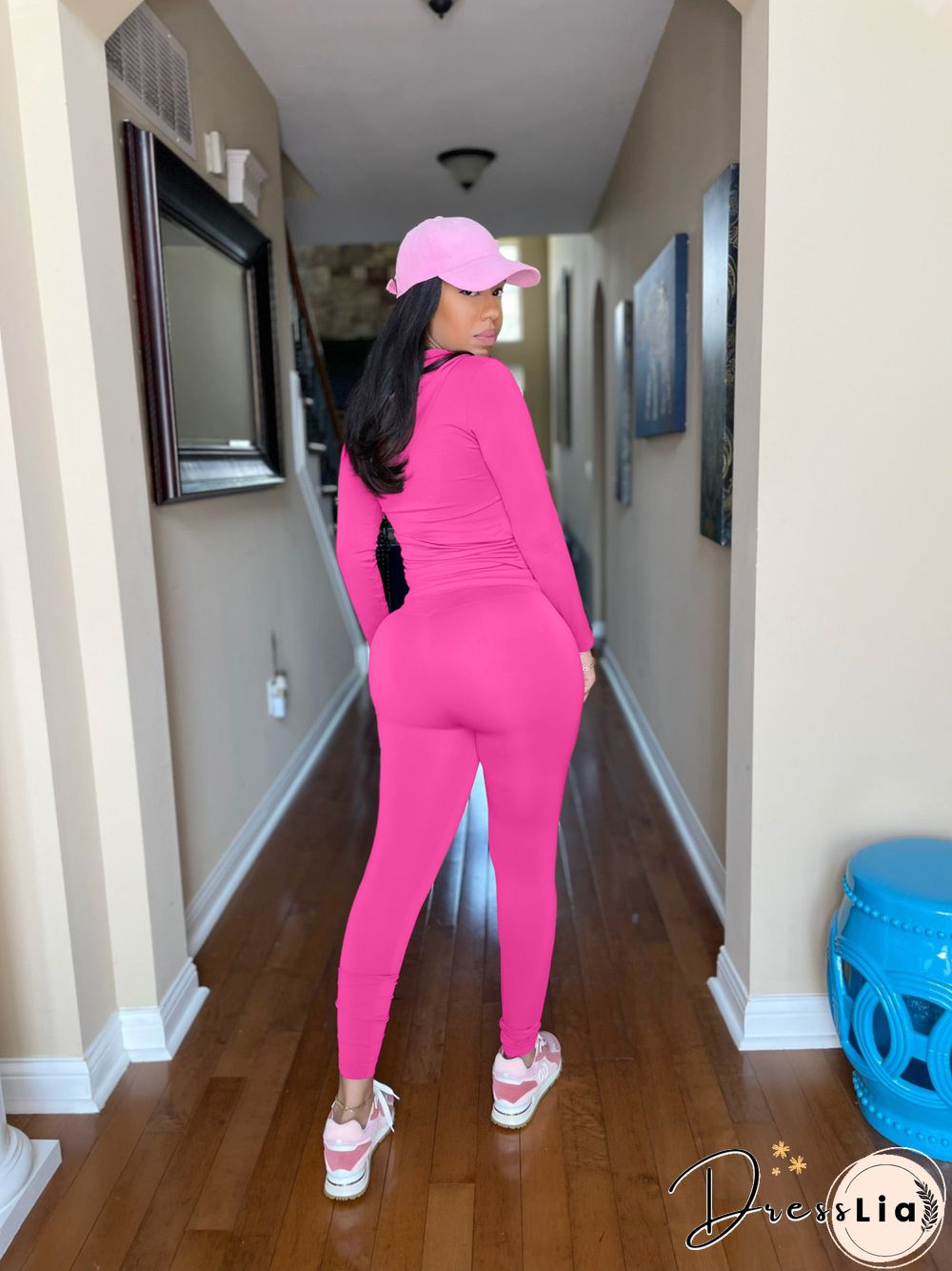 Zipper Hooded Sweatshirts Pants Joggers 2 Piece Suit