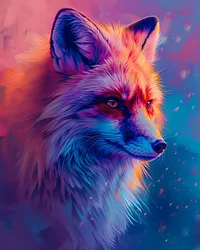 Twilight Fox - Diamond Painting
