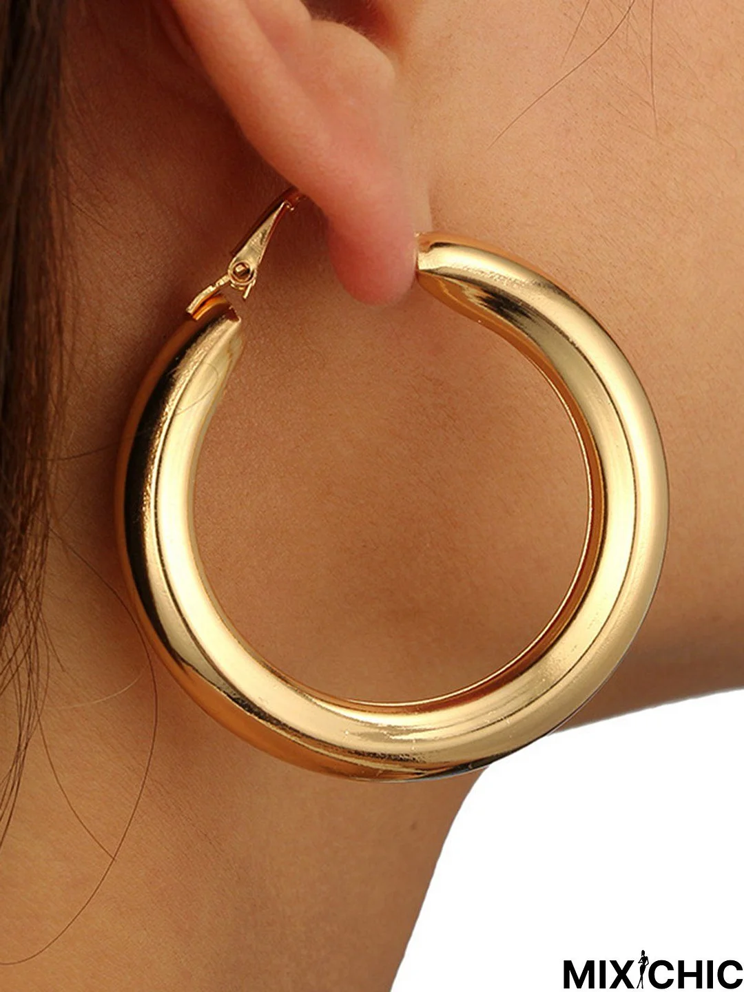 Vintage Simple Gold Geometric Earrings