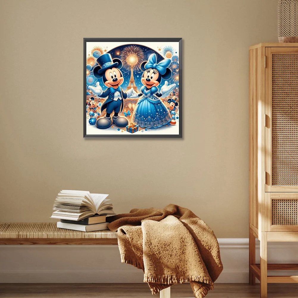 Diamond Painting - Full Round Drill - Mickey Minnie(Canvas|30*30cm)